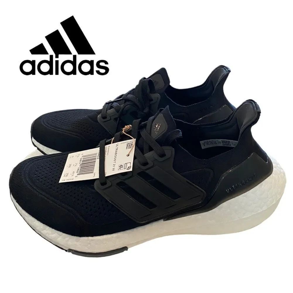 NEW in Box ADIDAS Women's Ultraboost 21 W Black White Running Shoes Sneakers 8 9